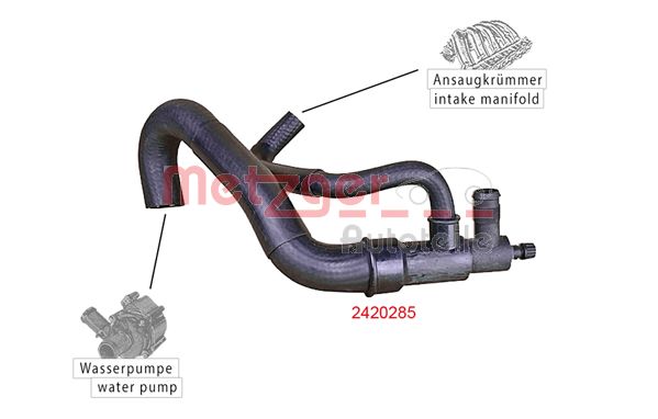 METZGER 2420285 Kühlerschlauch